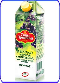 Сок Сады Придонья яблоко, черная смородина  1 л