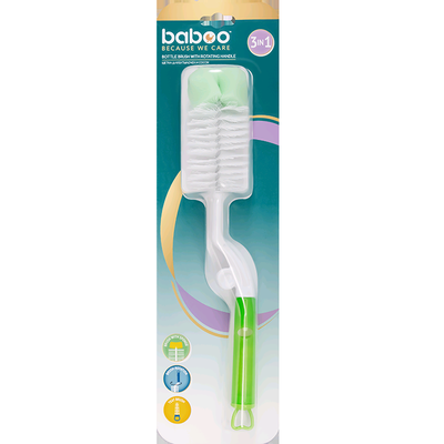 Щётка для мытья бутылочек и сосок  (3 в 1) 