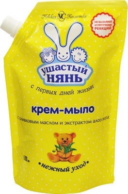 Мыло-крем жидк.с экстр. алоэ Ушастый нянь 500г/24