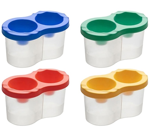 Стакан-непроливайка двойной, ассорти