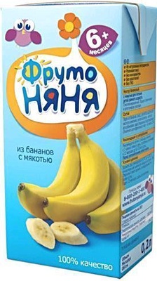Сок Фруто Няня банан нектар с мякотью 0,5л