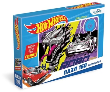 Hot wheels.Пазл.160 Эл. Неустрашимый, в/к 19,7*3*13,4 см