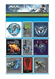 85614 Наклейки плоские декоративные  "Max Steel" 25*16 см