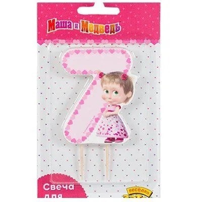Свеча цифра "7" МиМ