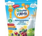 (БЗМЖ) Каша Фруто Няня молоко, мультизлаки, яблоко, вишня, черная смородина 200 гр.ПАУЧ.