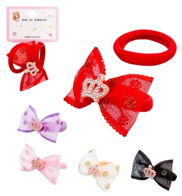 Резиночки для волос, 3 шт. на подвесе, 