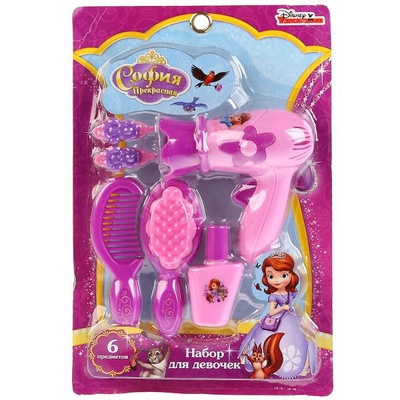 Набор аксесс. для девочек "Принцесса София" 6 предм. на блист.