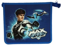85867 Папка для тетрадей "Max Steel", формат А5, пластик, на молнии