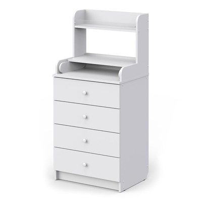 Комод Сириус 604 Полка ЛДСП с шар. направл. (белый)