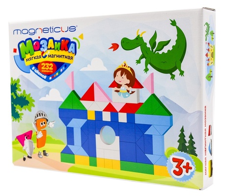 Мягкая магнитная мозаика "Замок" для детей старше 3 лет