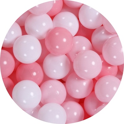 Шарики для сухого бассейна 7см красн/роз/бел 100шт