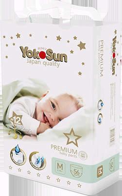 Подгузники-трусики  "Yokosun" PREMIUM М 6-10 кг. (56 шт.)/4