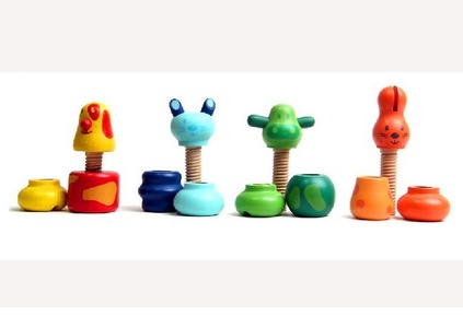 Пирамидка "Зверята" 4 шт.