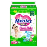 Подгузники -трусики "Merries" Good Skin M 7-12 кг (50 шт) / 4