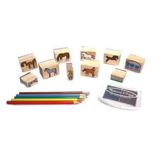 Набор деревянных штампов "Лошади"