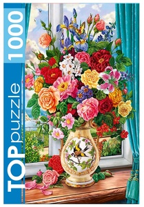 Пазлы 1000 эл. "Нежный букет цветов"