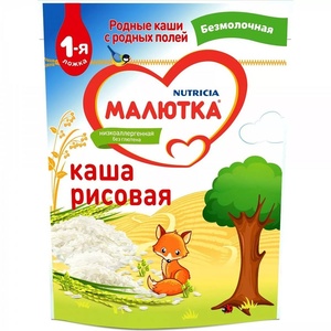 Каша Малютка Нутриция б/молоч. рис низкоаллерг.