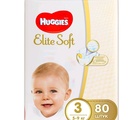 Huggies Элит Софт 3 ( 5-9 кг) 80 шт