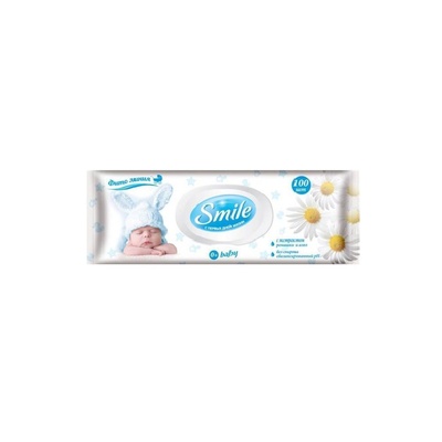 Салфетки вл. Smile Baby 100шт  NEW BORN