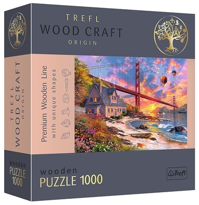 Пазл 1000 дет. Закат над Золотыми воротами