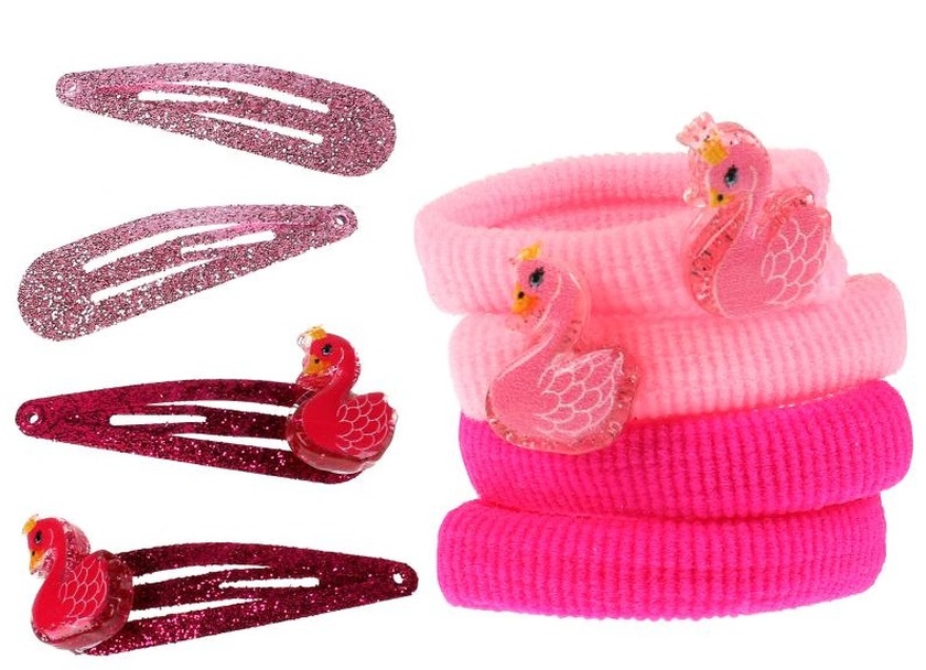 Аксессуары д/девочек Энчантималс набор аксессуаров для волос Лебедь