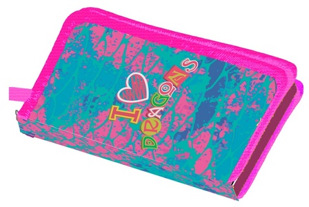 87176 Пенал корпусный "Чешуя дракона", 19*11 см 