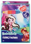 88615 Пластилин 6 цветов "Enchantimals", картинка "Enchantimals", 120 гр, стека пластиковая, картонн