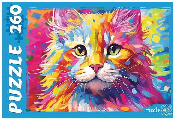 Пазлы 260 эл. Яркий котёнок