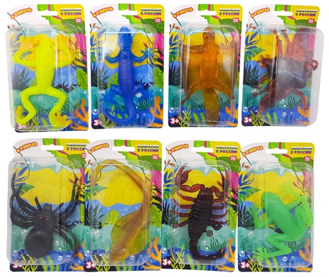 Тянущаяся фигурка "Тропические обитатели", ассорти, блистер,1/8