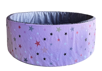 Сухой бассейн "Звезды" розовый