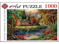 Пазлы 1000 эл. Уютный домик у реки