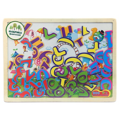 Доска магнитная с пазлами