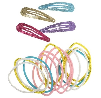 Аксессуары д/девочек набор заколок и резинок