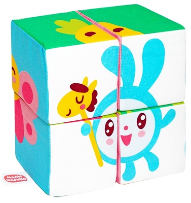 Кубики "Малышарики" Собери Малышарика