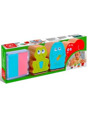 Игровой набор "Зверики", 3 штампа со следами животных