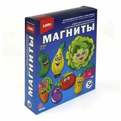 120-624 Набор "Фигурки на магнитах "ОВОЩИ", гипс