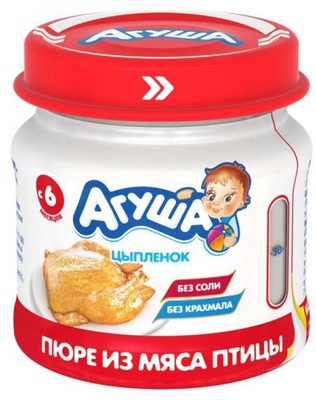 Пюре Агуша цыпленок, 80 г