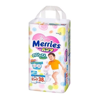 Подгузники -трусики "Merries" 12-22 кг (38шт) / 3