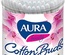 Ватные палочки AURA 100шт.кр.стакан