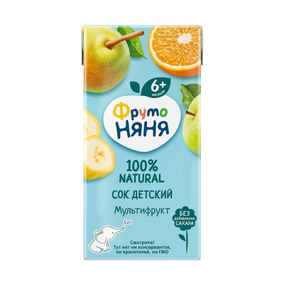 Сок Агуша мультифрукты с мяк.500мл