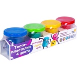 Набор для детского творчества "Тесто-пластилин" 4 цвета