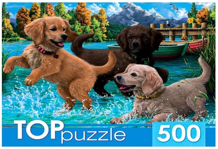 Пазлы 500 эл. "Игривые щенки"