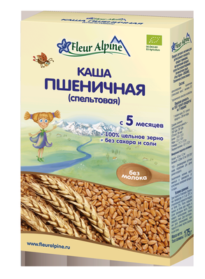Флёр Альпин Каша Органик пшеничная с 5 мес. 175 гр /6