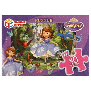 Пазлы 80Д "Приключения принцессы"