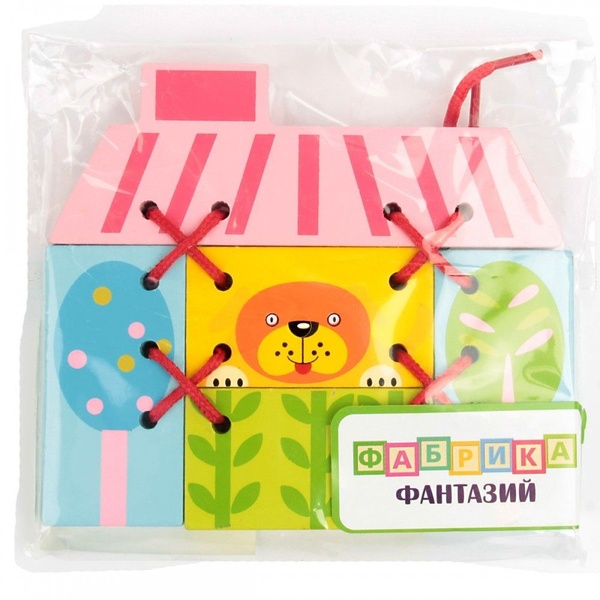 Шнуровка-конструктор "Пёсик в домике"