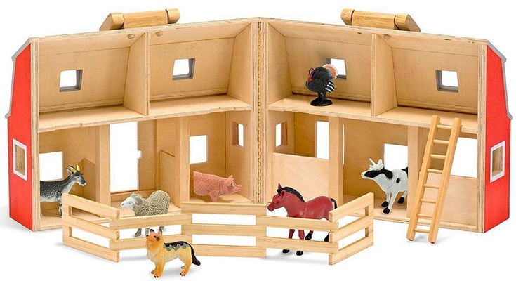 Деревянный раскладывающийся сарай для животных