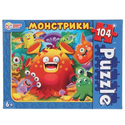 Пазлы 104Д "Монстрики" 