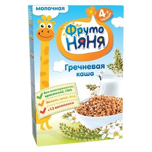(БЗМЖ) Каша Фруто Няня молоко, гречка,  200г.