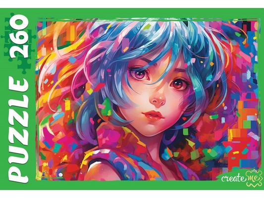 Пазлы 260 эл. Яркая девочка Аниме