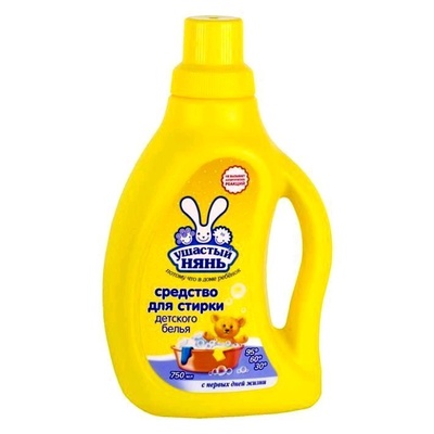 Средство д/стирки жидкое Ушастый нянь 750мл/10